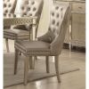 ACME Kacela Side Chair (Set-2) in PU & Champagne 72157