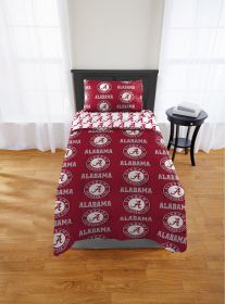 Alabama Crimson Tide Twin Rotary Bed In a Bag Set