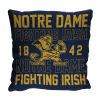 Notre Dame OFFICIAL NCAA "Stacked" Woven Pillow; 20" x 20"