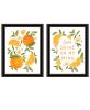 Trendy Decor 4U "Sunshine on My Mind- Oranges" Framed Wall Art for Living Room, Wall Art Print for Home Decor, Bedroom Wall Art by House Fenway