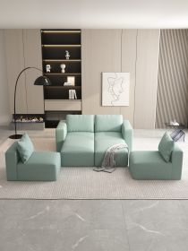 104.32*74.8 Modular Sectional Sofa Sleeper Couch, Sectional Sofa with Chaise and Ottoman, Convertible U Shaped Modular Sofa Set. Compressed spon