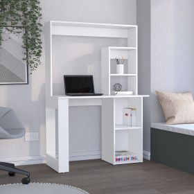 Desk Ryndon, Hutch, White Finish