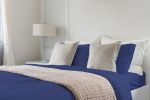 Luxuriously Soft 100% Viscose Derived from Bamboo 4-Piece sheet Set , Oeko-TEX Certified, California King - Indigo