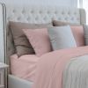 Luxuriously Soft 100% Viscose Derived from Bamboo 4-Piece Sheet Set , Oeko-TEX Certified, Queen - Pale Rose