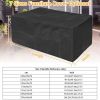 210D Waterproof Outdoor Furniture Cover Windproof Dustproof Patio Furniture Protector Oxford Cloth Garden 48.42x48.42x29.13 inch