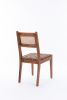 Rattan Leather Woven Strips Kitchen Dining chair,Living Room Side Chairs 18 Inch K/D set of 2