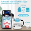 VEVOR 1.1Gal Water Distiller, 0.3Gal/H, 750W Distilled Water Maker Machine 0-99H Timing Dual Temp Display