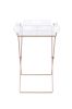 ACME Cercie Tray Table in Clear Acrylic & Copper 98189