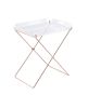 ACME Cercie Tray Table in Clear Acrylic & Copper 98189