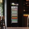 23" Single Glass Door Refrigerator with LED lights inside the catsers ETL/NSF approved