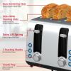 Brentwood Select TS-447S 1,500-Watt Extra-Wide Stainless Steel 4-Slice Toaster