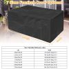 210D Waterproof Outdoor Furniture Cover Windproof Dustproof Patio Furniture Protector Oxford Cloth Garden L Size