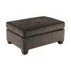 3-Piece Reversible Sectional with Chaise Ottoman Tufted Detail Chocolate Microfiber Upholstered Modern Living Room Furniture L-Shape Sofa