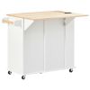 Kitchen Island with Power Outlet,Kitchen Storage Island with Drop Leaf and Rubber Wood,Open Storage and Wine Rack,5 Wheels