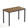 Dining Table Set, Bar Table with 2 Dining Benches, Kitchen Table Counter with Chairs, Industrial for Kitchen Breakfast Table, Living Room, Party Room