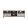 70.08 Inch Length TV Stand for Living Room and Bedroom, with 2 Drawers and 4 High-Capacity Storage Compartment, Grey Walnut