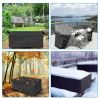 210D Waterproof Outdoor Furniture Cover Windproof Dustproof Patio Furniture Protector Oxford Cloth Garden L Size