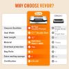 VEVOR Vacuum Sealer Machine, 90Kpa 130W Powerful Dual Pump and Dual Sealing, Dry and Moist Food Storage