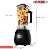 5 Core 2L Professional Countertop Blender For Kitchen 68 Oz 2000W High Speed BPA Free 6 Titanium Blade Smoothie Blender Electric For Soup Shake Juice