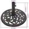 Umbrella Base Bronze 26.5 lbs 18.9" Cast Iron