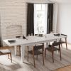 Dining Table , 106.3 in Large Extendable Kitchen Table