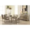 ACME Kacela Side Chair (Set-2) in PU & Champagne 72157