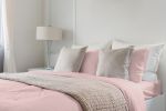 Luxuriously Soft 100% Viscose Derived from Bamboo 4-Piece Sheet Set , Oeko-TEX Certified, Queen - Pale Rose