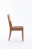 Rattan Leather Woven Strips Kitchen Dining chair,Living Room Side Chairs 18 Inch K/D set of 2