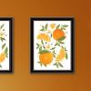 Trendy Decor 4U "Sunshine on My Mind- Oranges" Framed Wall Art for Living Room, Wall Art Print for Home Decor, Bedroom Wall Art by House Fenway