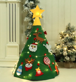 Felt cloth to decorate the Christmas tree (Option: F with light)