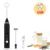 Milk Frother Electric Egg Beater USB Charging Mixer for Coffee Drink Portable; electric mixer