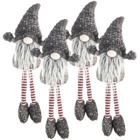 Christmas Gnomes Decorations, Christmas Table Home Ornaments for Holiday Party Gifts (Material: Polyester, Color: Gray)