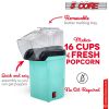 5 Core Popcorn Machine 16 Cup Capacity Hot Air Popper Mini Portable Tabletop Electric Pop Corn Maker Maquina Para Hacer Palomitas De Maiz For Home Mov