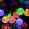 8 Modes Solar String Lights Outdoor LED Crystal Globe Light Waterproof Fairy Lights Garlands For Christmas Party Outdoor Decor