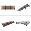 DIY 120"x 40" Window Awning Front Door Canopy Cover Yard Garden Outdoor RT