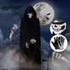 1 Set Halloween Grim Reaper Cloak Costumes Reaper Black Cape Terror Death Hook Sickle Horr Halloween Party Cosplay Costume Props