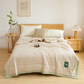 Antibacterial Raw Cotton Washable Summer Cool Quilt (Option: Advanced Coffee-150x200cm)